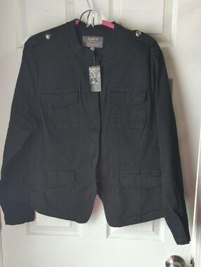 torrid Black Military-Inspired lightweight Utility Jacket - 2x, Nwt